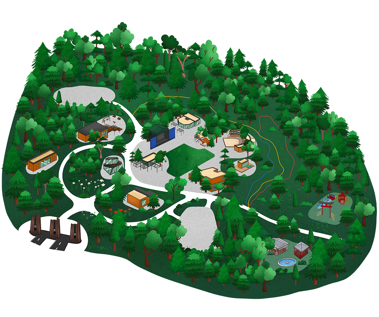 Bonus Parkorman venues map